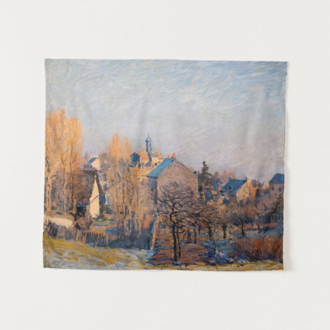 Tapiz Alfred Sisley - Mañana helada en Louveciennes (Anverso (horizontal))