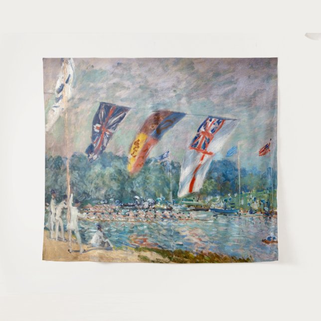 Tapiz Alfred Sisley - Regatta en Molesey (Anverso (horizontal))