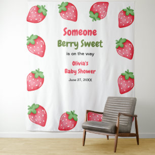 Tapiz Alguien Berry Sweet Strawberry Baby Shower