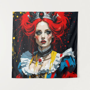 Tapiz Alicia como la Reina Roja