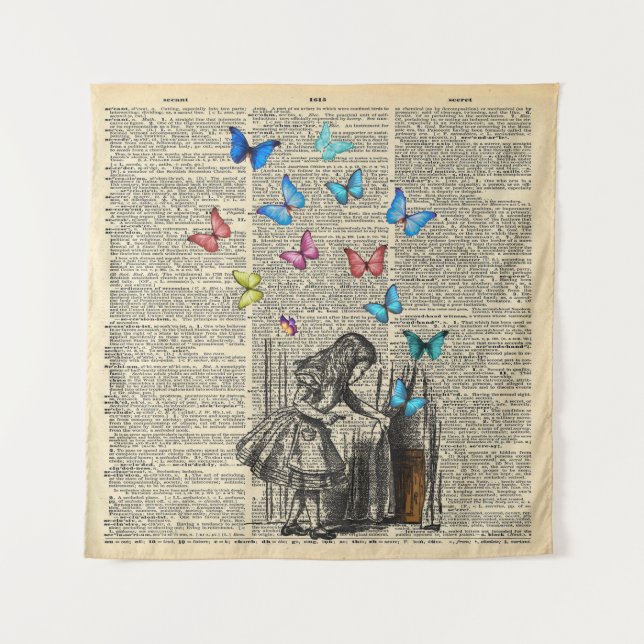 Tapiz Alicia en el país de las maravillas dejó la (Anverso)