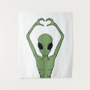 Tapiz Alien Heart Pose