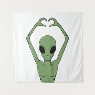 Tapiz Alien Heart Pose