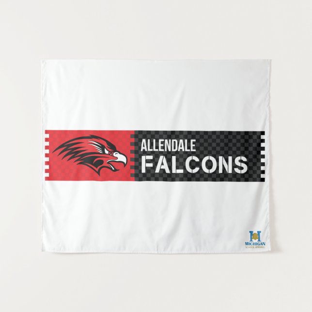Tapiz Allendale Falcons (Anverso (horizontal))