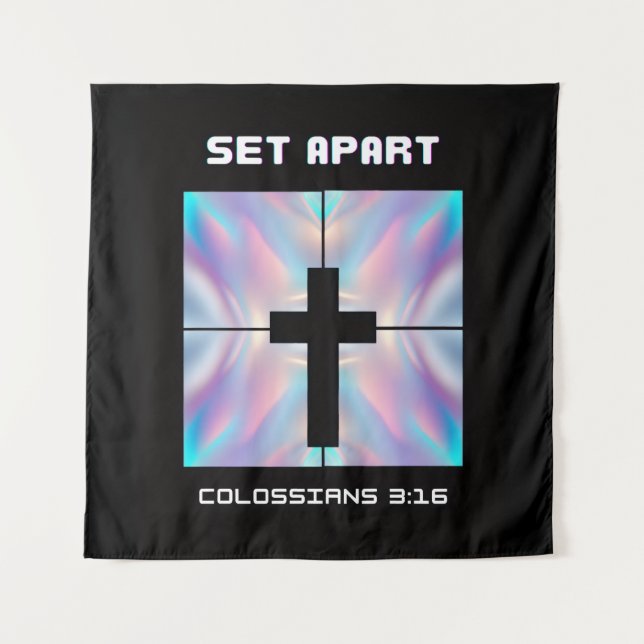 Tapiz Almohada de acento de fe - Decoración cristiana pa (Anverso)