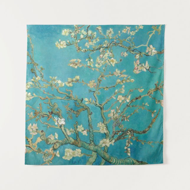 Tapiz Almond Blossom, 1890 por Vincent van Gogh (Anverso)