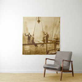 Tapiz Almuerzo de trabajadores del hierro en el piso 32