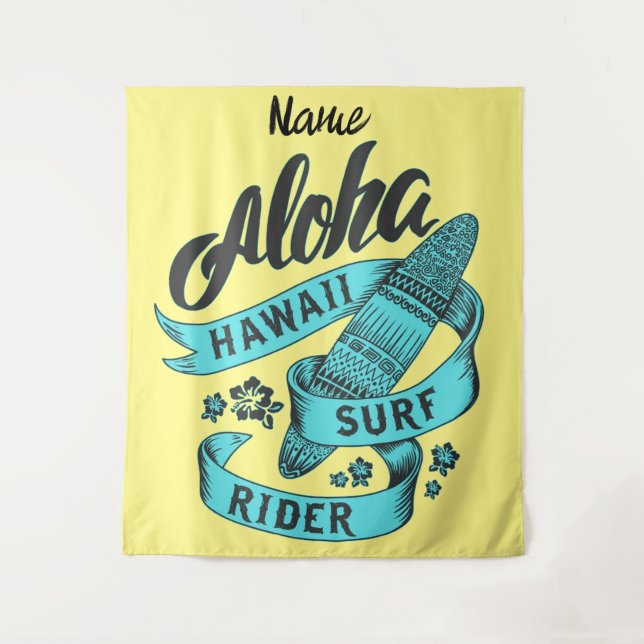 Tapiz Aloha Hawaii Surf Rider Thunder_Cove (Anverso)