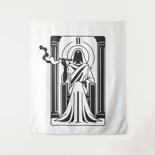 Tapiz Altos sacerdotes de Tarot Alga humeante (Anverso)