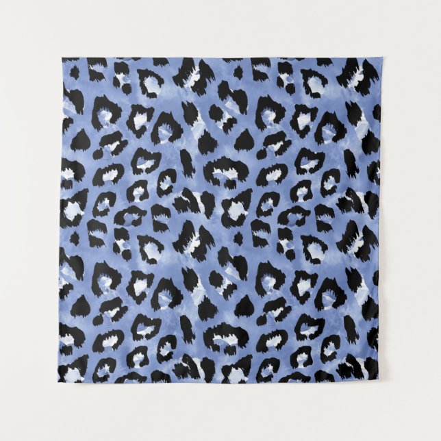 Tapiz Altura de la piel animal: Leopardo de las acuarela (Anverso)