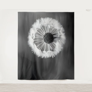 Tapiz Alucinaciones de Dandelion - estilización en blanc