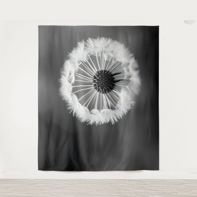 Tapiz Alucinaciones de Dandelion - estilización en blanc (Anverso)