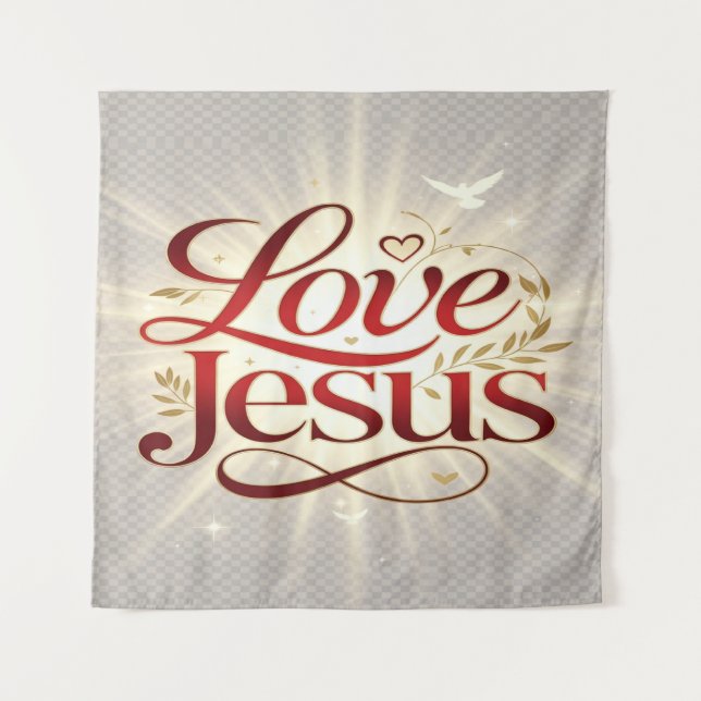 Tapiz Ama a Jesús (Anverso)