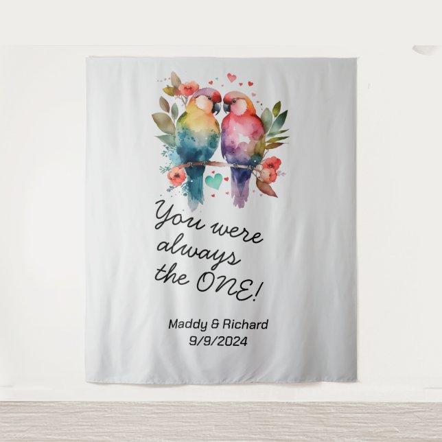 Tapiz Ama a los Aves. ¡Siempre fuiste el ÚNICO! (Anverso)