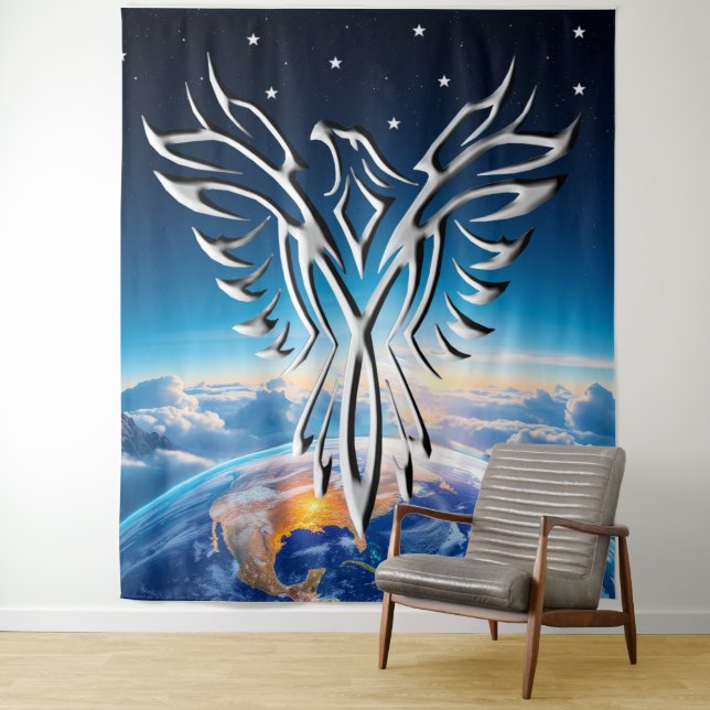 Tapiz Amanecer de águila plateada (In situ)