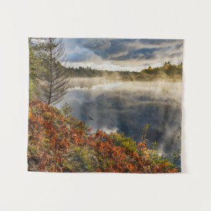 Tapiz Amanecer en el río Tahquamenon   Paraíso, Míchigan