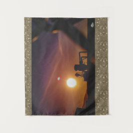 Tapiz Amanecer industrial en Welshpool, Gales