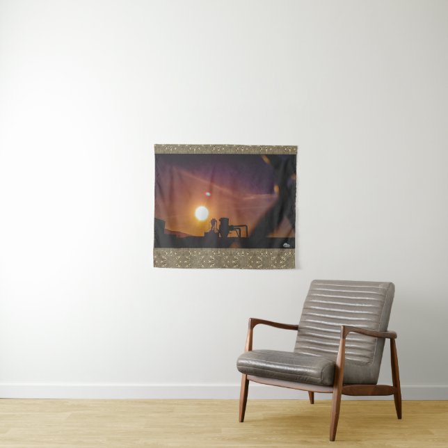 Tapiz Amanecer industrial en Welshpool, Gales (In situ (horizontal))