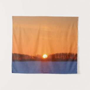 Tapiz Amanecer sobre la pradera Manitoba, Canadá