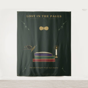 Tapiz Amante de libros de Dark Academia