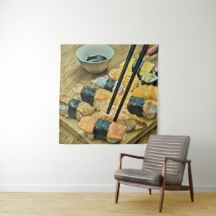 Tapiz amante del arte en Japón