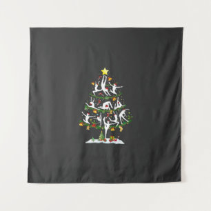 Tapiz Amante del baile de ballet Luces de Navidad de bal