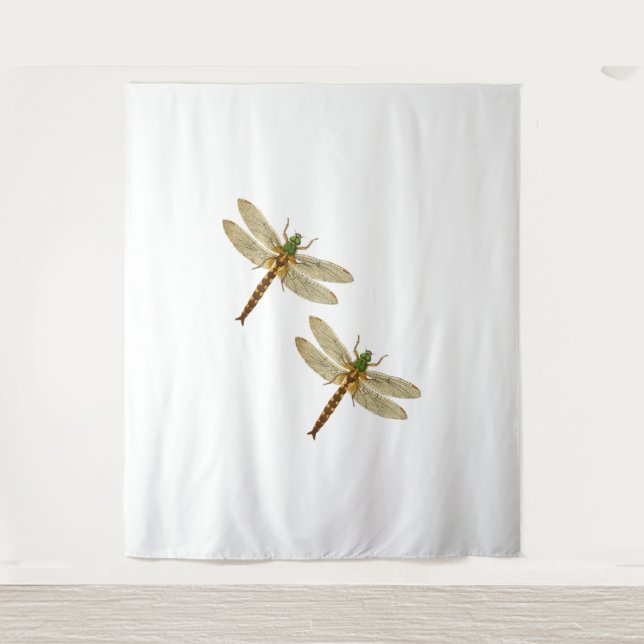 Tapiz Amantes de la libélula, parejas de libélula en la  (Anverso)