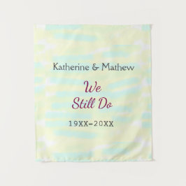 Tapiz Amarillo verde Votos aniversario de renovación de 