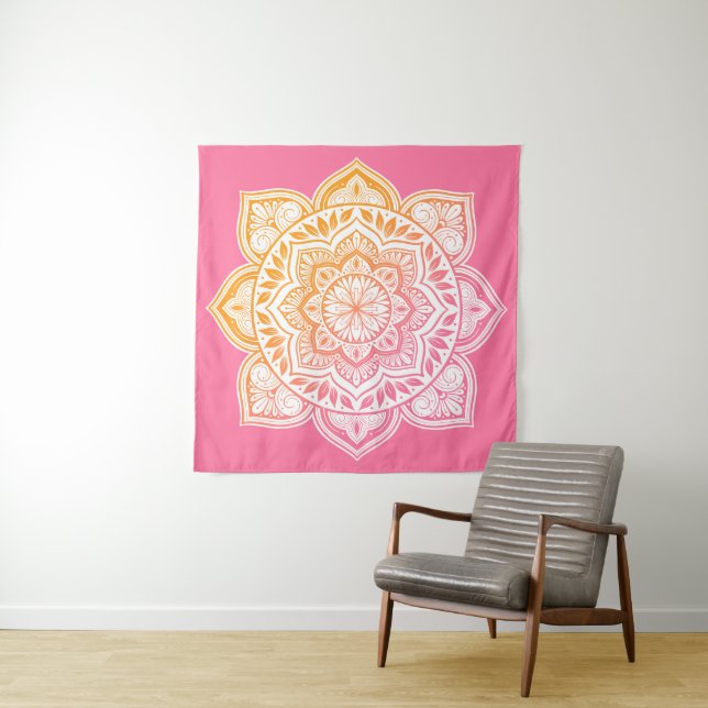 Tapiz Amaya Mandala Fine Art Tapestry (In situ)