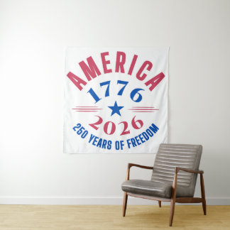 Tapiz AMERICA 1776 2026 250 years freedom anniversary