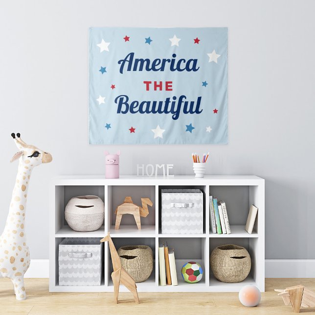 Tapiz Americano el hermoso azul 4 de julio (Subido por el creador)