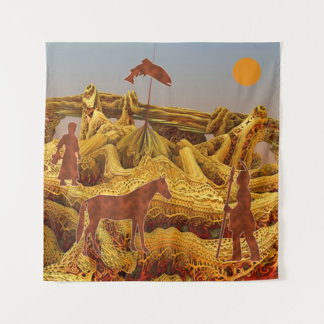 Tapiz Americanos nativos de Oro (Anverso)