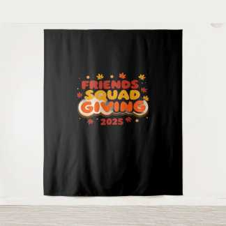 Tapiz Amigos Del Escuadrón Que Da Agradecimiento Al Otoñ