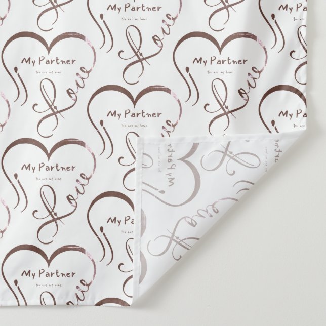 Tapiz Amo a mi pareja ・ Usted es mi hogar (Detalle)