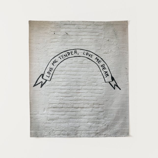 Tapiz Amo, cariño, querida cita de la pared (Anverso)
