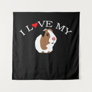Tapiz Amo el cerdo guineano   Amantes del cerdo guineano