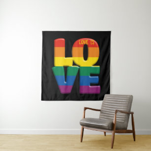 Tapiz amor de arco iris