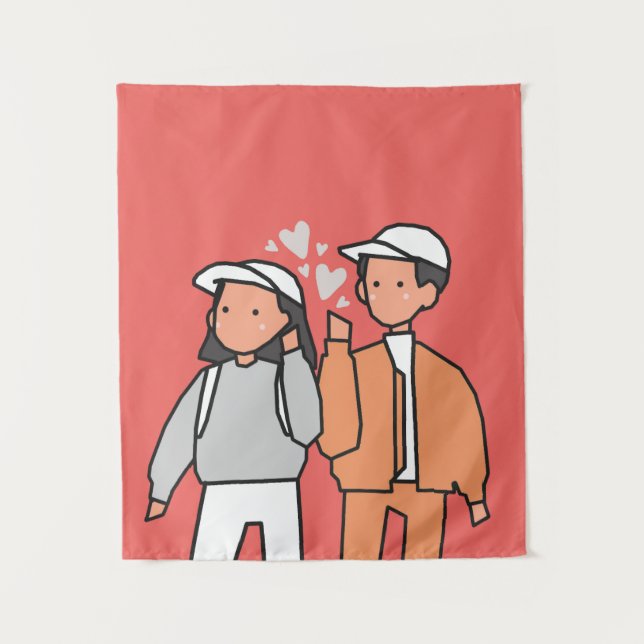 Tapiz Amor (Feliz Día de San Valentín) (Anverso)