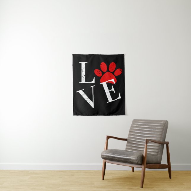 TAPIZ AMOR MODERNO PARA PERRO PATA  (In situ)