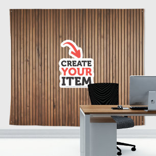 Tapiz Añade tu logo Paneles de madera Telón de fondo Zoo