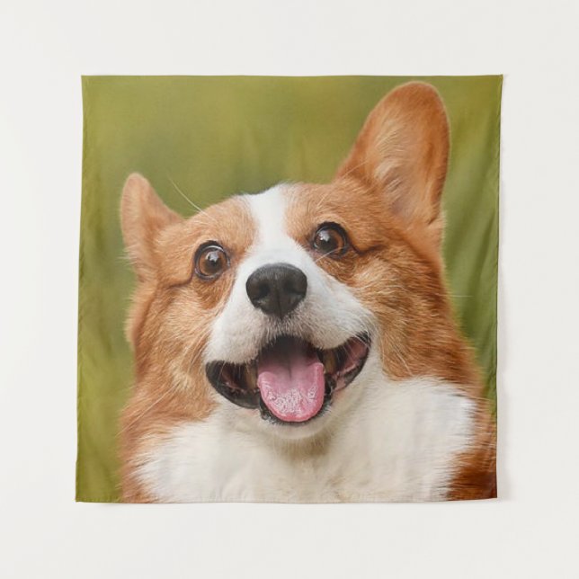 Tapiz Añadir foto de perro personalizada (Anverso)