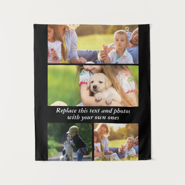 Tapiz Añadir su propio texto y fotos (Anverso)