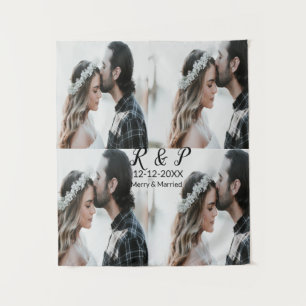 Tapiz Añadir una foto de pareja de recién casados añadir