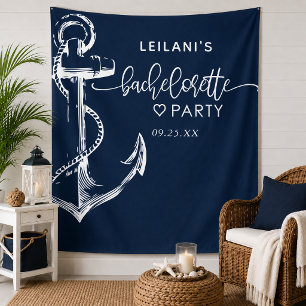 Tapiz Ancla Náutica Despedida de Soltera Navy
