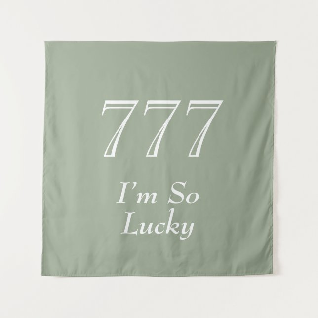 Tapiz Ángel Números 777 Decoración Espiritual Estética (Anverso)
