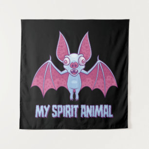 Tapiz Animal Espirit Murciélago Albino Quirky