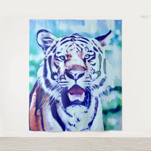 Tapiz animal inteligente-tigre 2 (Anverso)