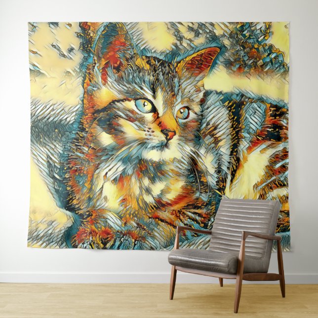 Tapiz AnimalArt_Cat_015 (In situ (horizontal))