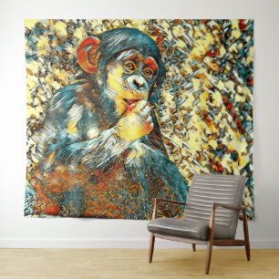 Tapiz AnimalArt_Chimpanzee_005