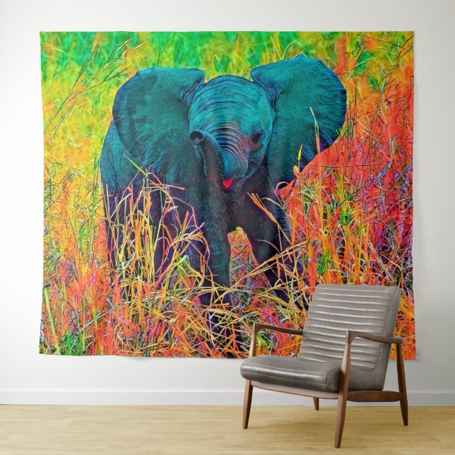 Tapiz AnimalColor_Elephant_002 (In situ (horizontal))